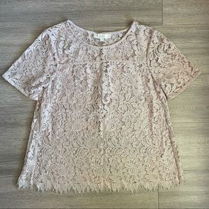 Loft Lace Blouse Top